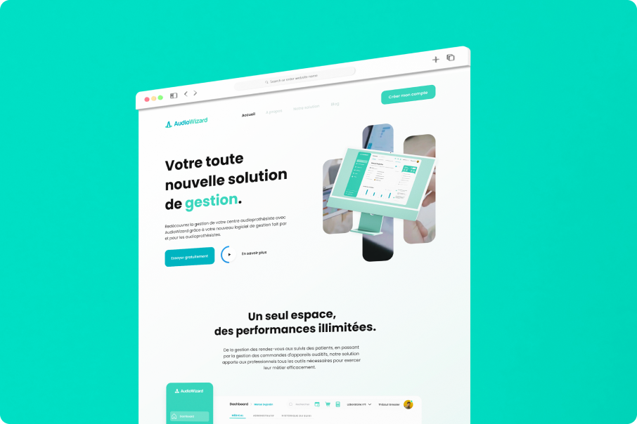 illustration du site ting sur une page internet